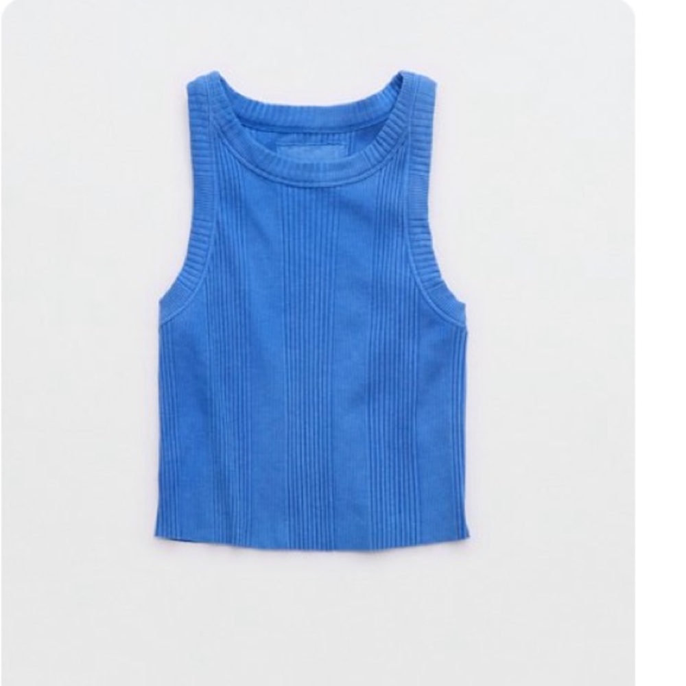 AERIE TEXTURED FREE SPIRIT RIBBED TANK TOP